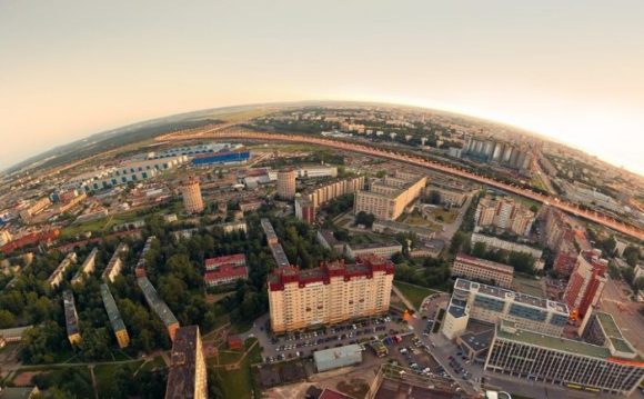 Вид с крыши башни Лидер в Санкт-Петербурге