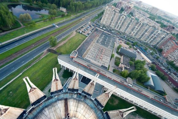 Вид с башни ЦНИИ РТК в Санкт-Петербурге