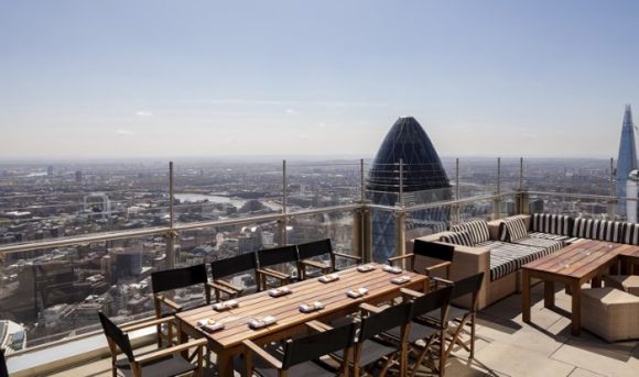 Кафе на крыше Heron Tower в Лондоне