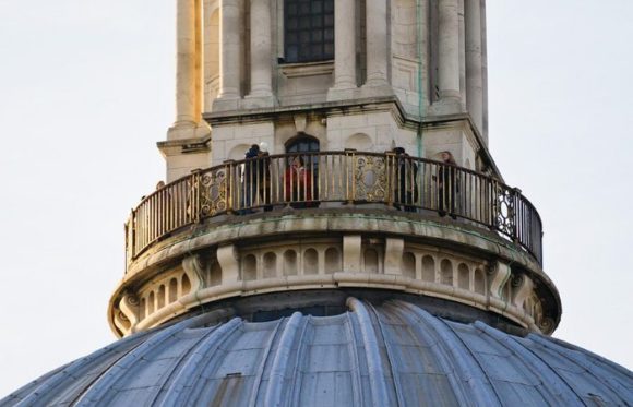 Смотровая площадка на крыше St. Paul's Cathedral в Лондоне
