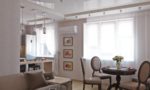 Дизайн кухни совмещенной с гостиной в квартире